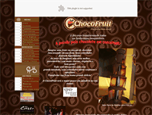 Tablet Screenshot of chocofruit.com.br